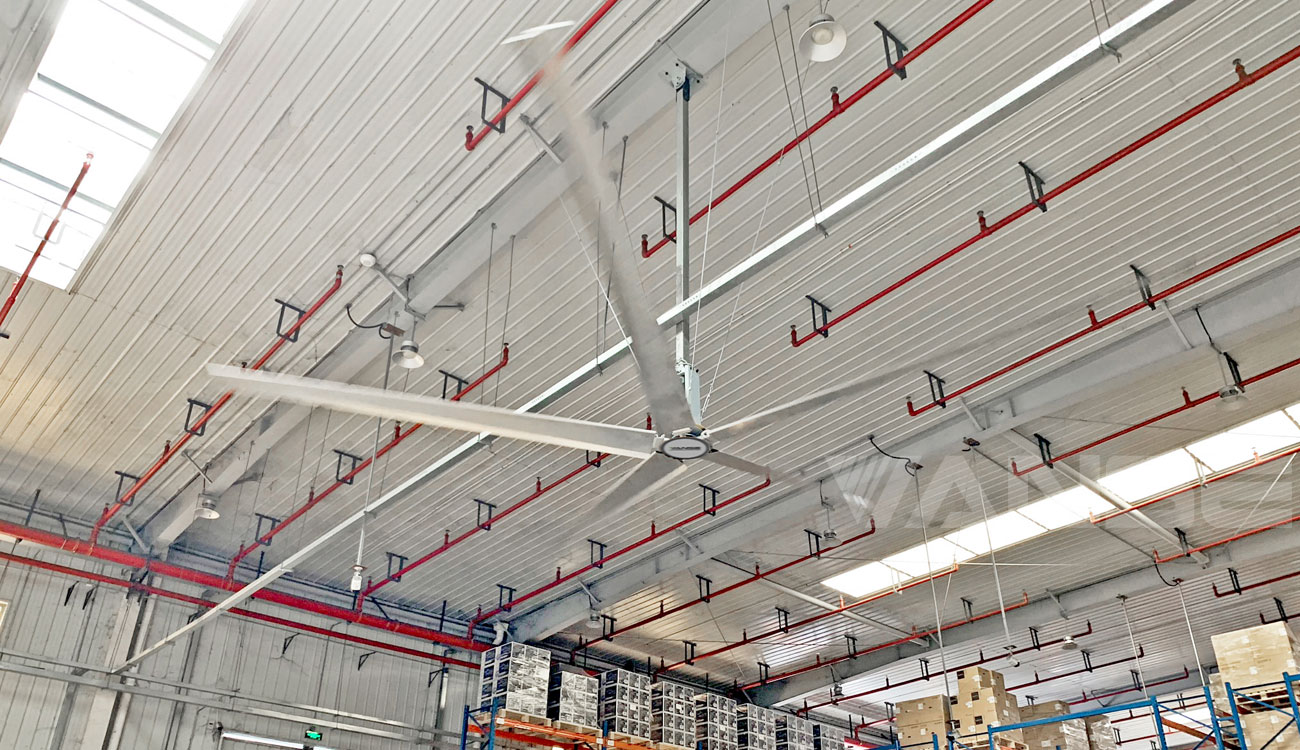 上海嘉里物流倉庫工業(yè)大風扇降溫